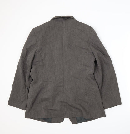 BHS Womens Grey Batik  Jacket Suit Jacket Size 16
