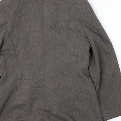 BHS Womens Grey Batik  Jacket Suit Jacket Size 16