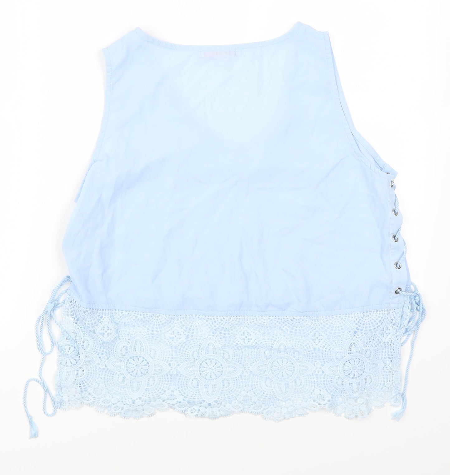 Womens UK Size L Flammode Blue Basic Tank