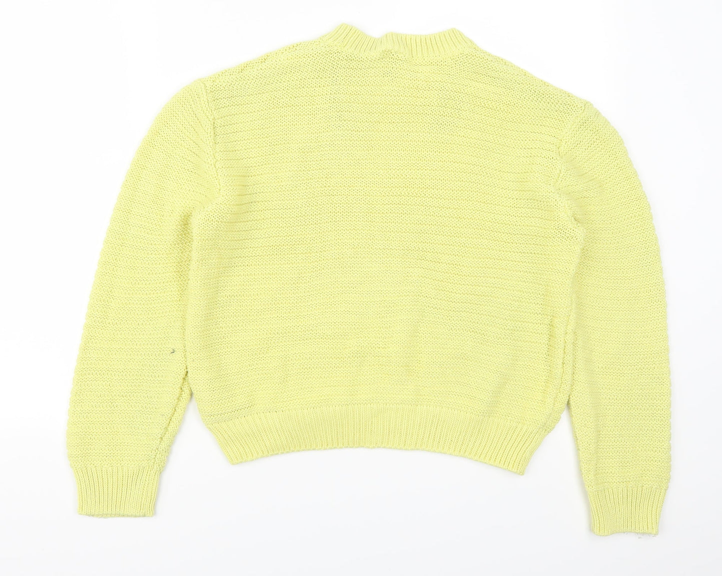 H&M Womens Yellow   Pullover Jumper Size M