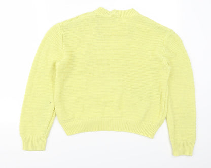 H&M Womens Yellow   Pullover Jumper Size M