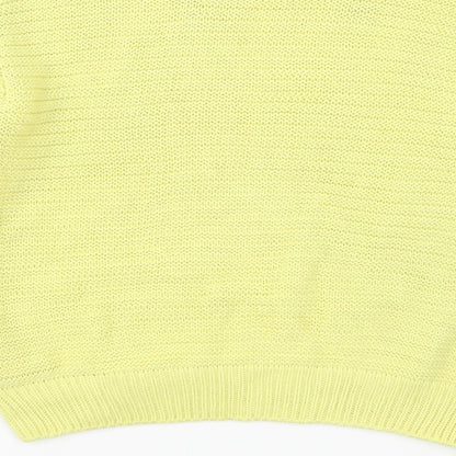 H&M Womens Yellow   Pullover Jumper Size M