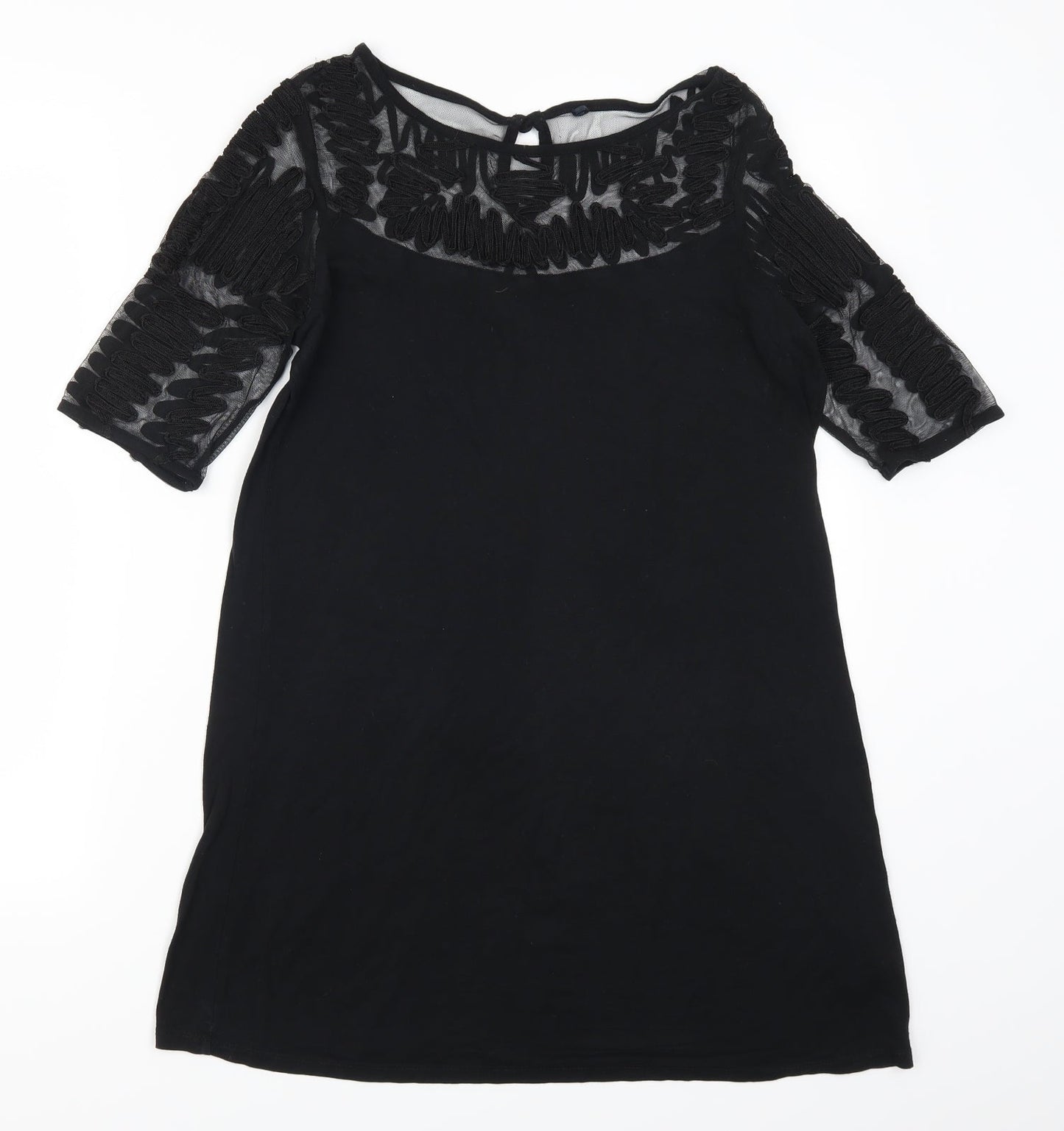 Womens UK Size 8 NEXT Black Basic T-Shirt