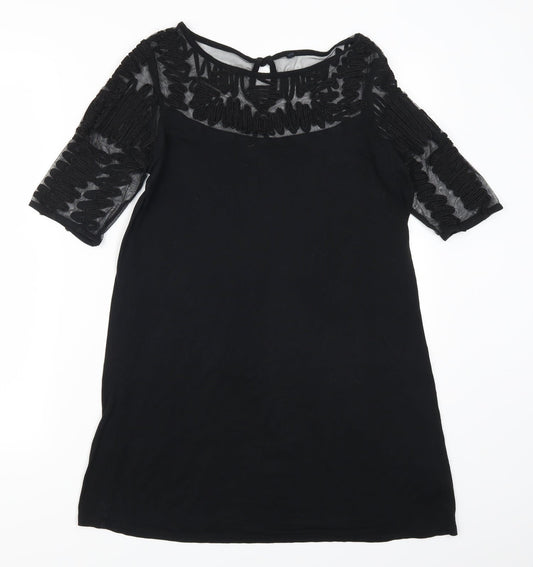 Womens UK Size 8 NEXT Black Basic T-Shirt