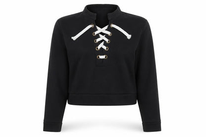 Beauty Angel Womens Black   Pullover Sweatshirt Size M