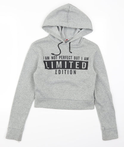 Style Plus Womens Grey   Pullover Hoodie Size S  - I Am Not Perfect But I Am Limited Edition