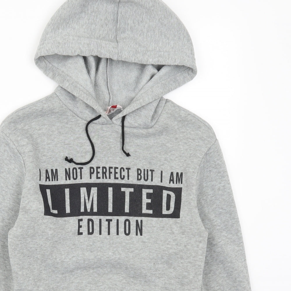 Style Plus Womens Grey   Pullover Hoodie Size S  - I Am Not Perfect But I Am Limited Edition
