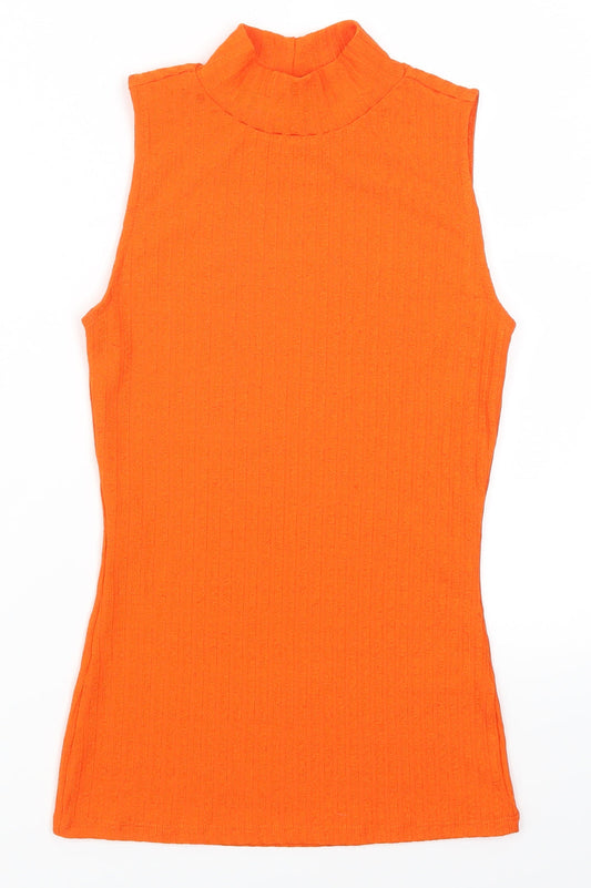 F&F Womens Orange   Basic Tank Size 6