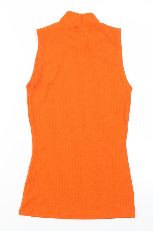 F&F Womens Orange   Basic Tank Size 6