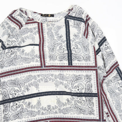 eve Womens Grey Paisley  A-Line  Size 12
