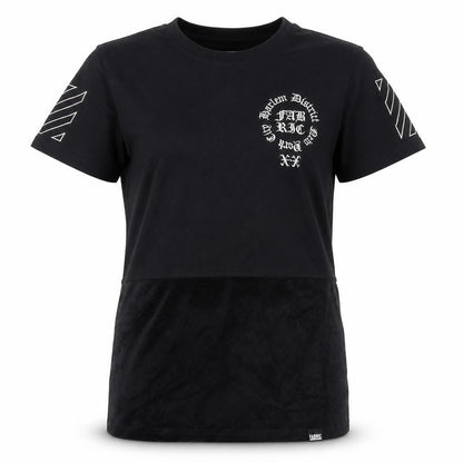 Fabric Womens Black   Basic T-Shirt Size XS  - Harlem District