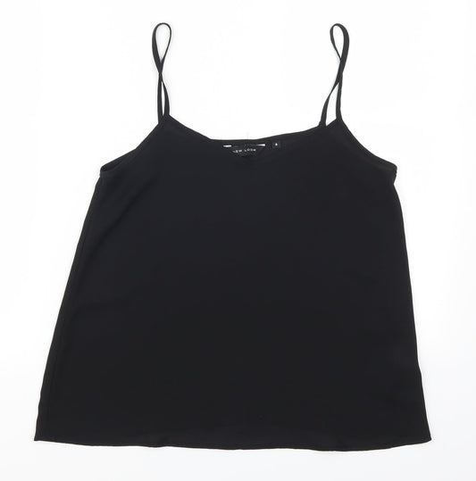 Womens UK Size 8 New Look Black Basic Tank