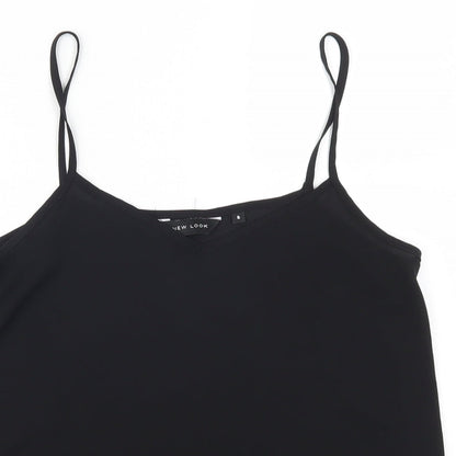 Womens UK Size 8 New Look Black Basic Tank