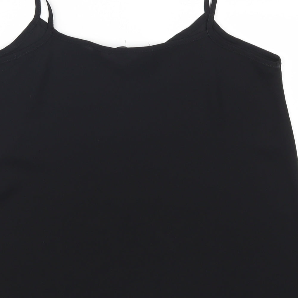 Womens UK Size 8 New Look Black Basic Tank
