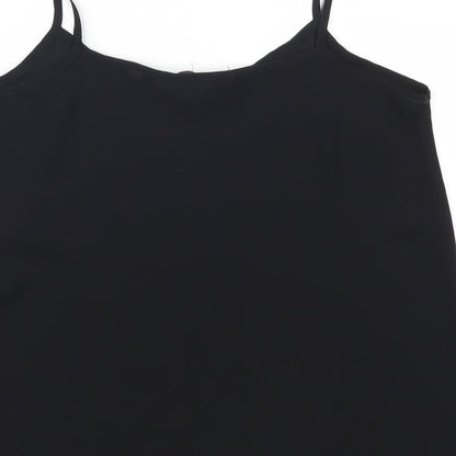 Womens UK Size 8 New Look Black Basic Tank