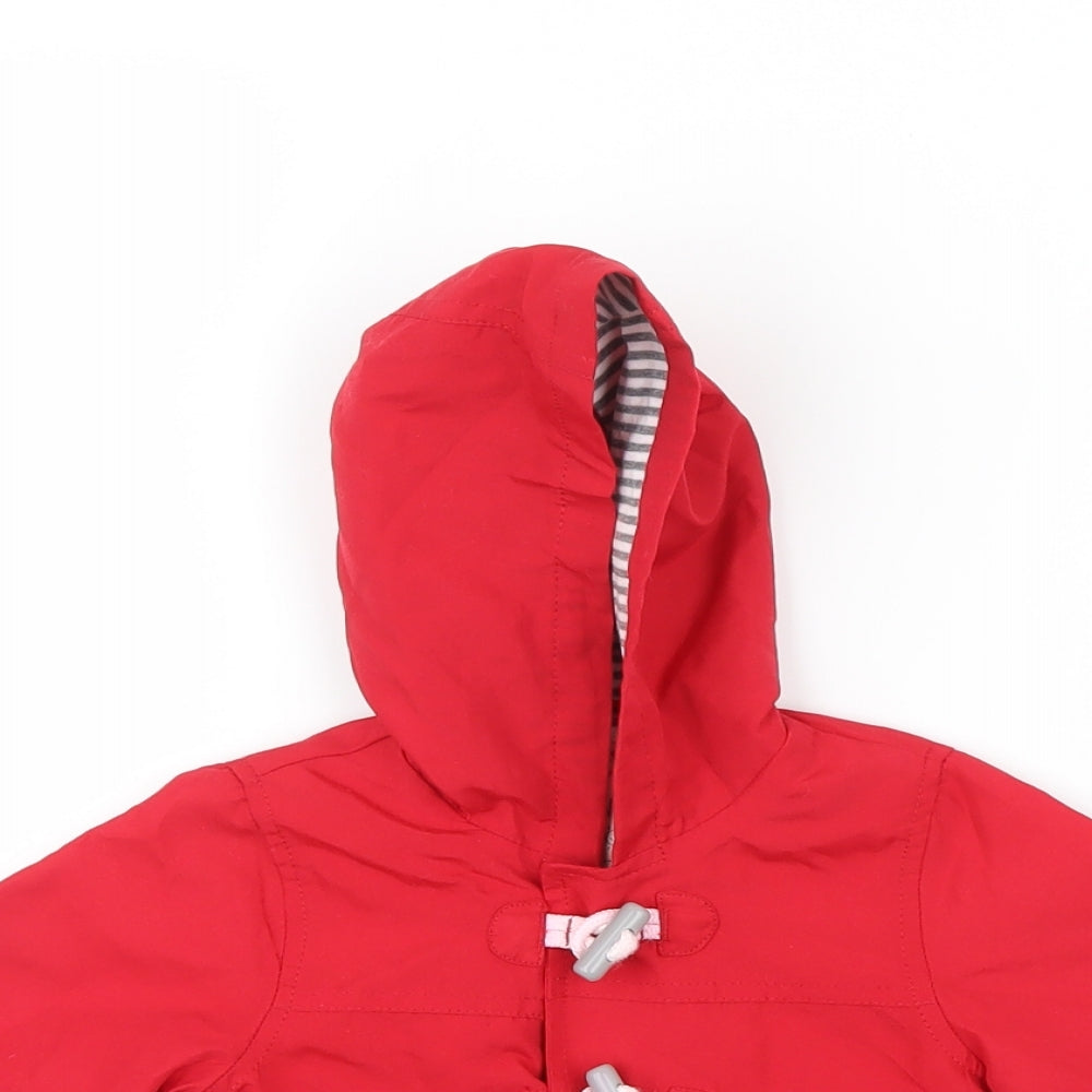 George Girls Red   Trench Coat Coat Size 6-9 Months