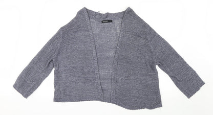 David Jones Womens Blue  Knit Cardigan Jumper Size L