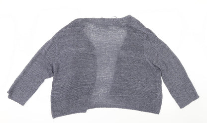 David Jones Womens Blue  Knit Cardigan Jumper Size L