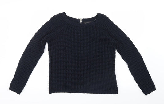 Only Womens Blue  Knit Pullover Jumper Size M