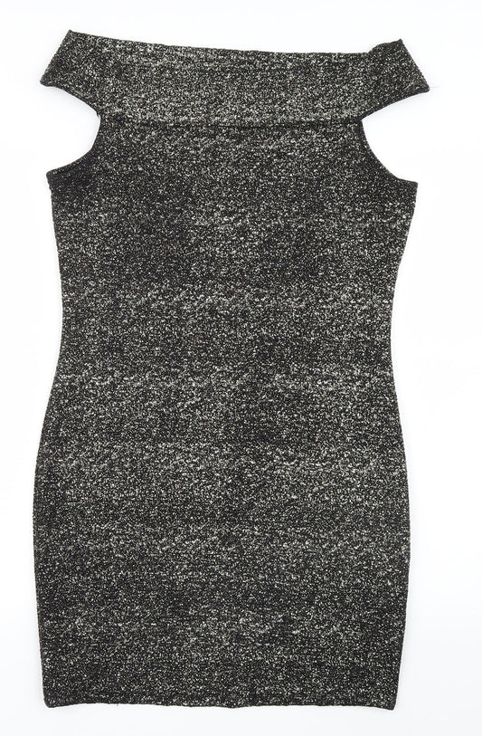 River Island Womens Gold   Bodycon  Size 14
