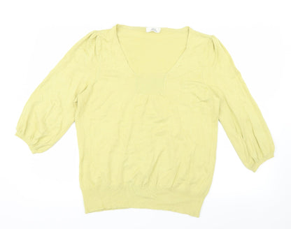 Marks & Spencer Womens Green  Knit Pullover Jumper Size 18