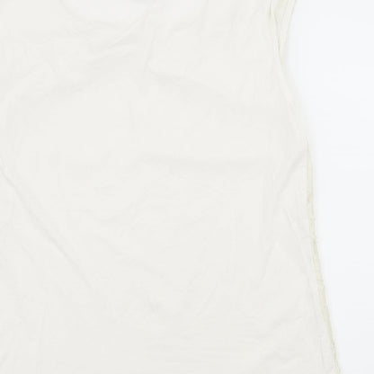 Debenhams Womens Ivory  Lace Basic T-Shirt Size 16