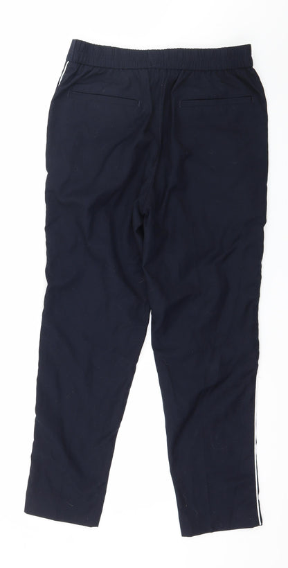 New Look Mens Blue Striped  Cropped Trousers Size 30 in L26 in