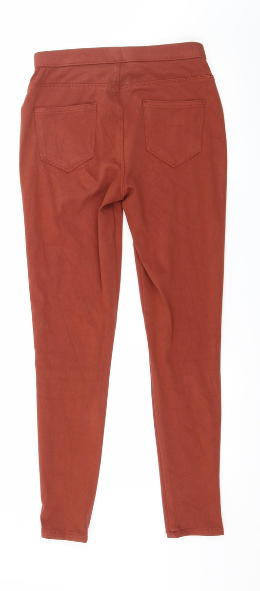 George Womens Brown  Denim Jegging Jeans Size 8 L27 in