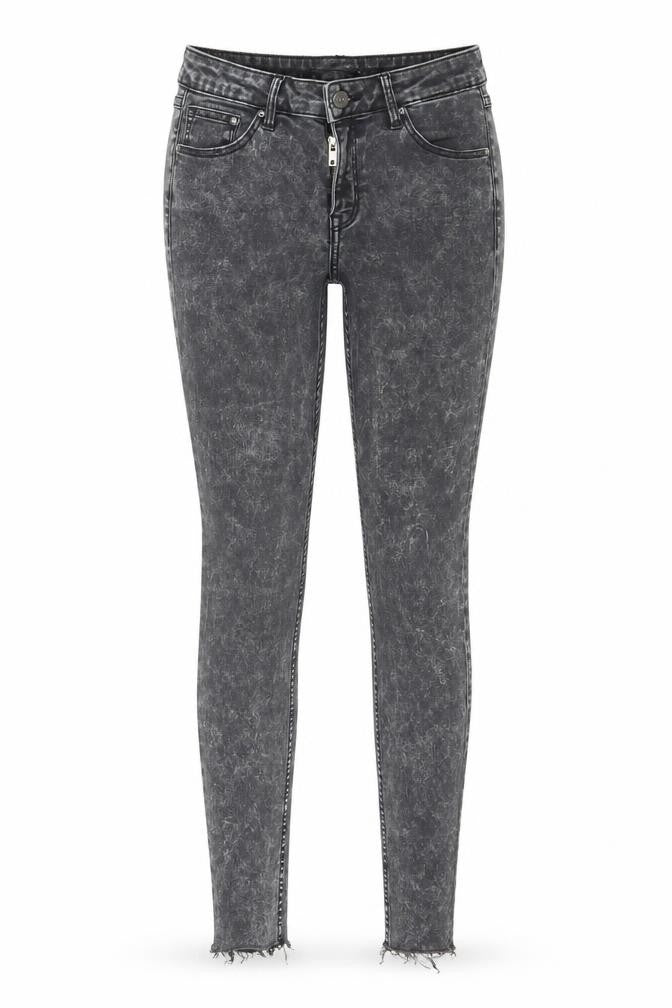 Womens UK Size 28 in Denim & Co. Regular Fit Skinny Grey Jeans