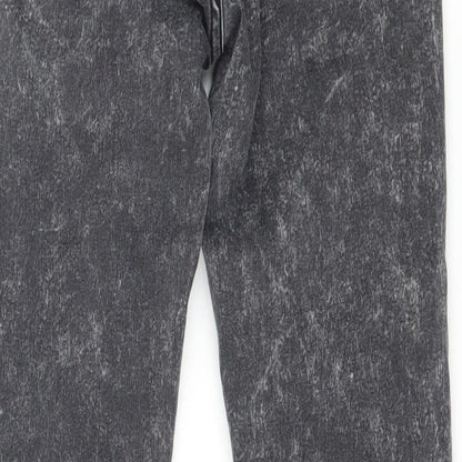 Denim & Co. Womens Grey  Denim Skinny Jeans Size 28 in L27 in - Acid wash