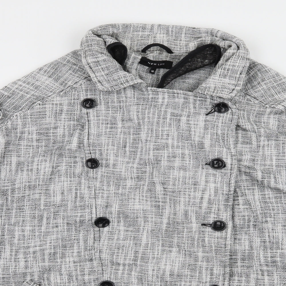 Womens UK Size 14 New Look Grey Jacket