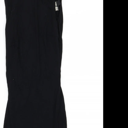 ASOS Womens Black  Jersey T-Shirt Dress  Size 6  - Backless