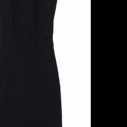 ASOS Womens Black  Jersey T-Shirt Dress  Size 6  - Backless