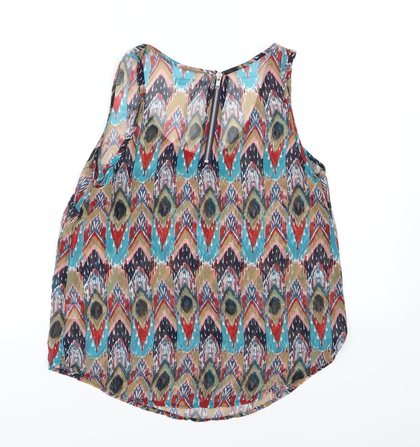 Womens UK Size 12 Glamorous Multicoloured Basic Blouse