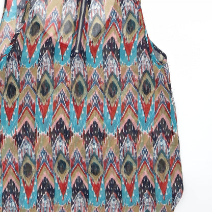Womens UK Size 12 Glamorous Multicoloured Basic Blouse
