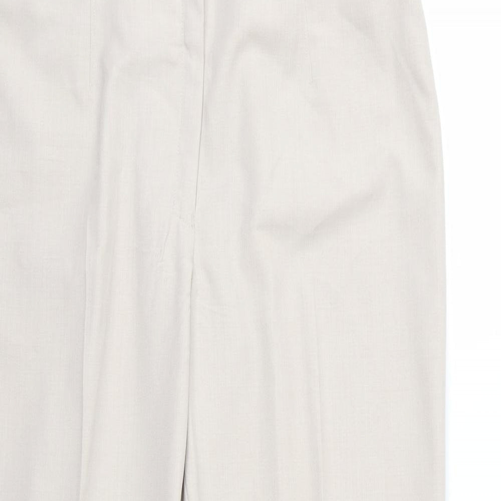 George Womens Beige  Rayon Trousers  Size 14 L30 in