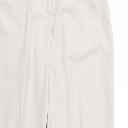 George Womens Beige  Rayon Trousers  Size 14 L30 in