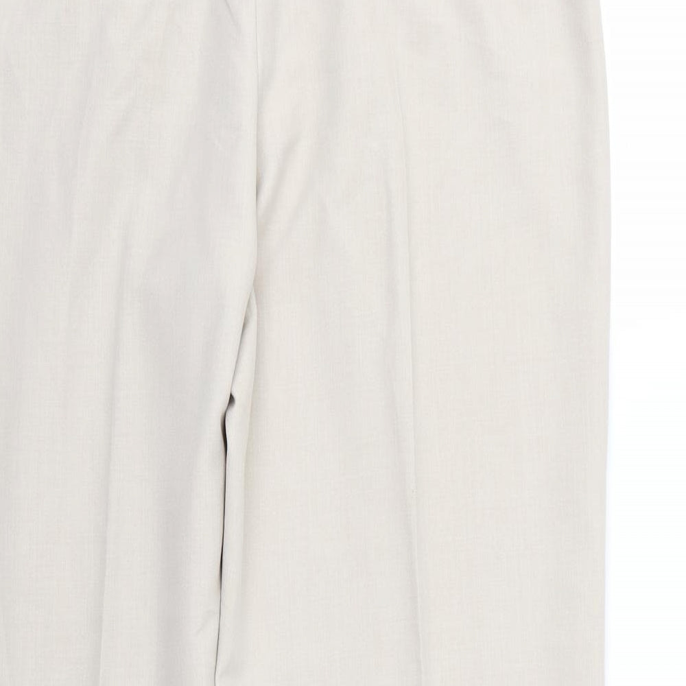 George Womens Beige  Rayon Trousers  Size 14 L30 in