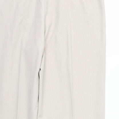 George Womens Beige  Rayon Trousers  Size 14 L30 in