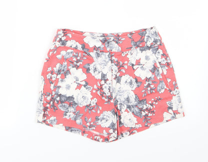 Glassons Womens Pink Floral  Sailor Shorts Size 6