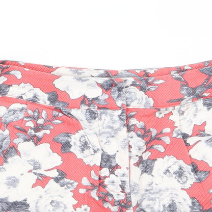 Glassons Womens Pink Floral  Sailor Shorts Size 6