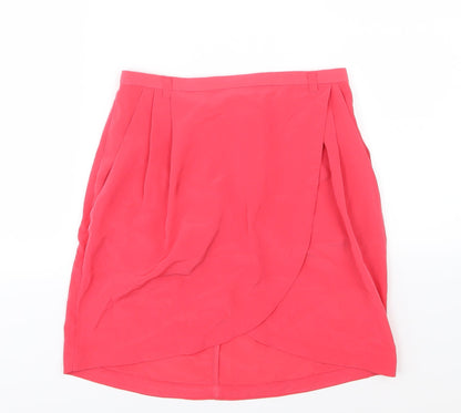 H&M Womens Pink  Chiffon A-Line Skirt Size 6