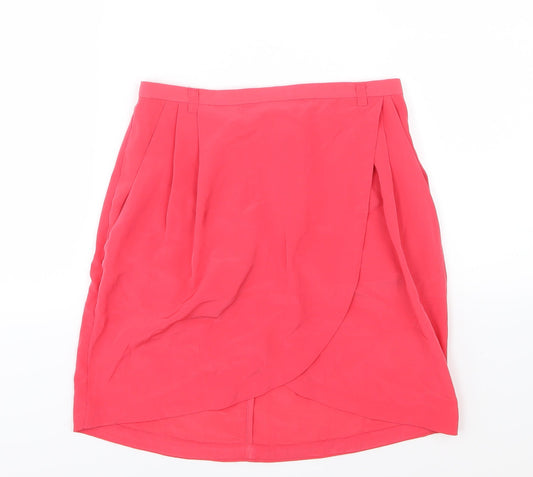 H&M Womens Pink  Chiffon A-Line Skirt Size 6