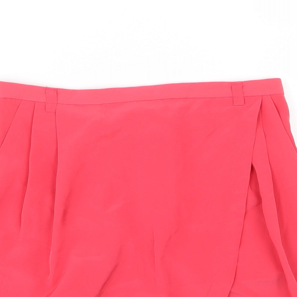 H&M Womens Pink  Chiffon A-Line Skirt Size 6