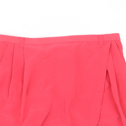 H&M Womens Pink  Chiffon A-Line Skirt Size 6
