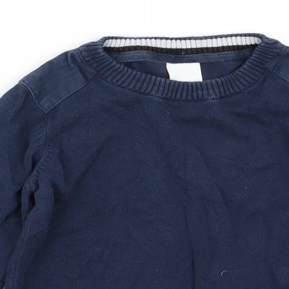 Palomino Boys Blue  Knit Pullover Jumper Size 3 Years