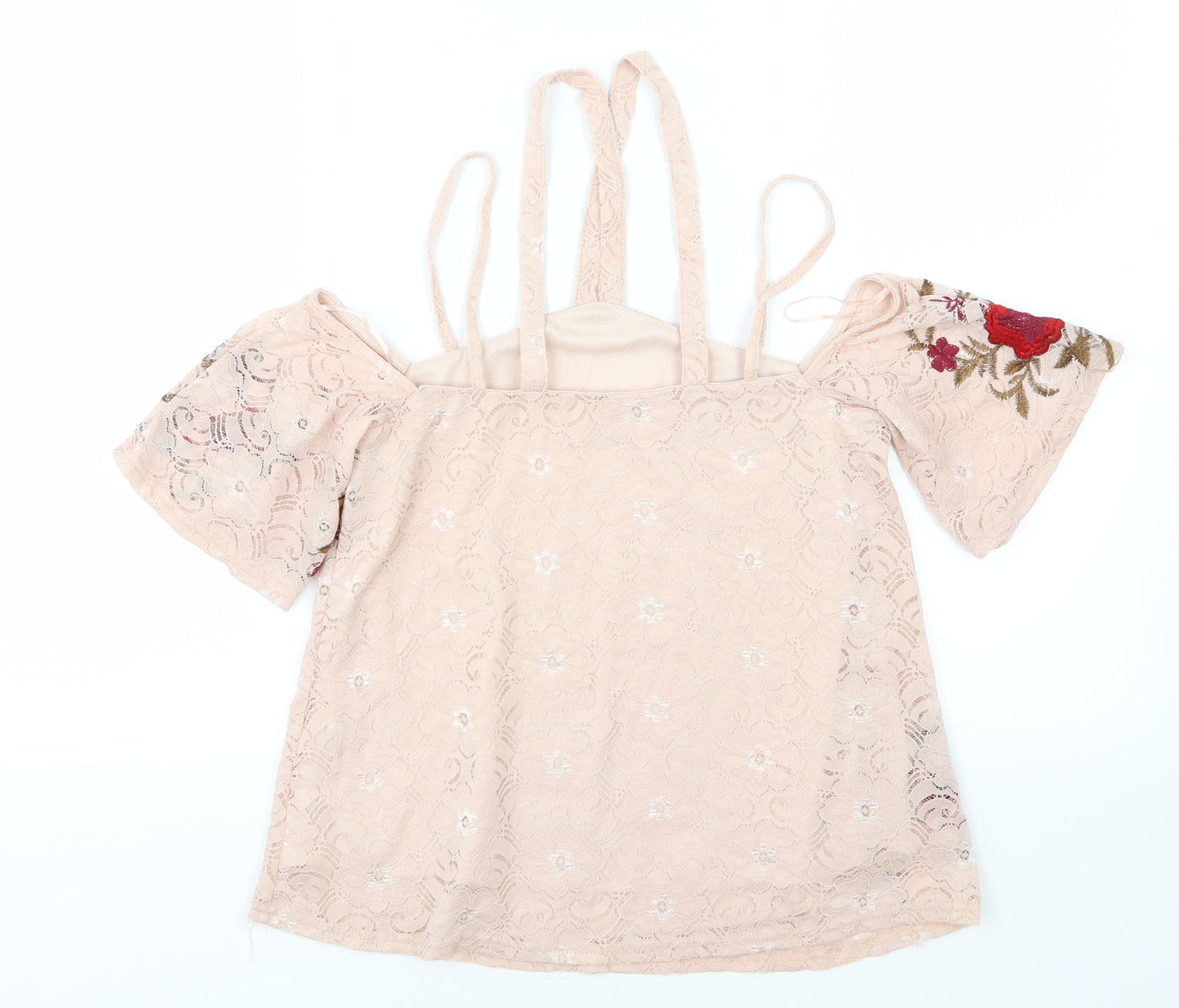 Womens UK Size 6 River Island Pink Basic Blouse