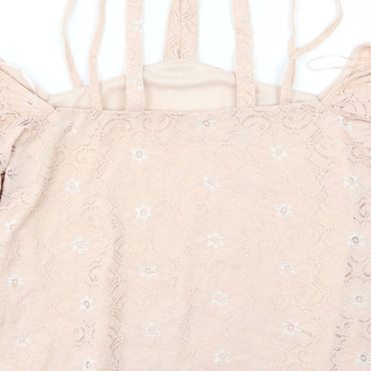 Womens UK Size 6 River Island Pink Basic Blouse