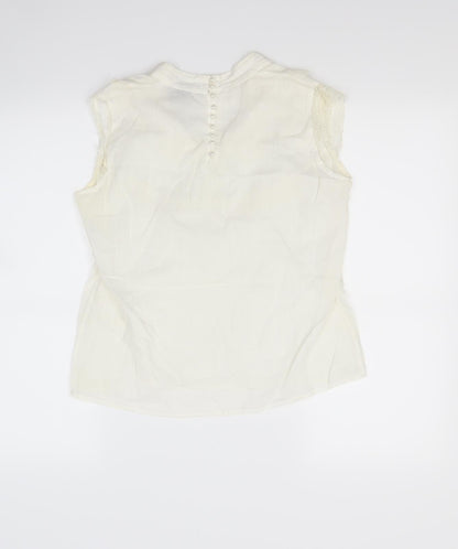 xi Womens White   Basic Blouse Size 10