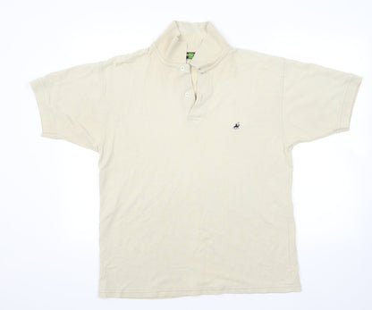 Preworn Mens Beige    Polo Size L